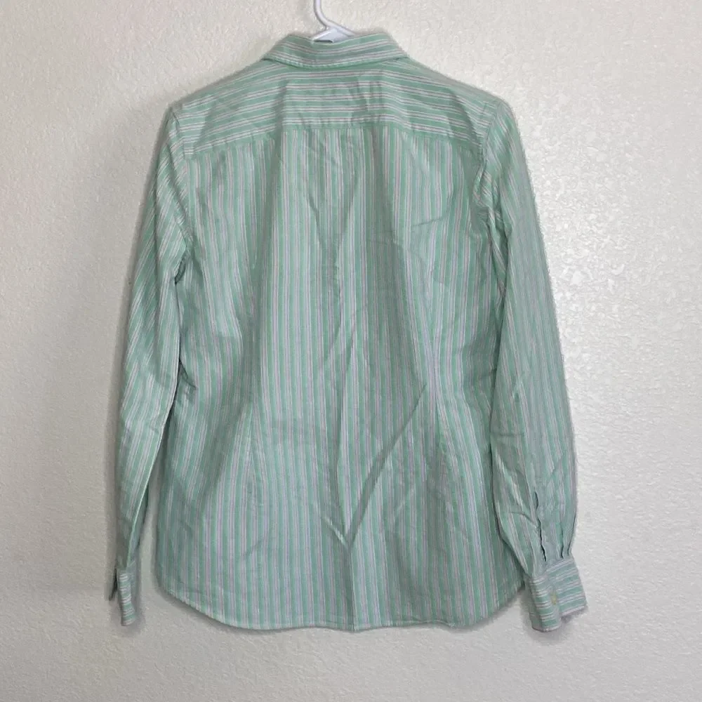 RALPH LAUREN Boy’s 100 Cotton Button Down Striped Shirt Size L